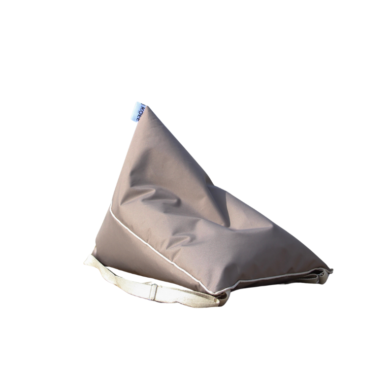 Respaldo de playa Triangular