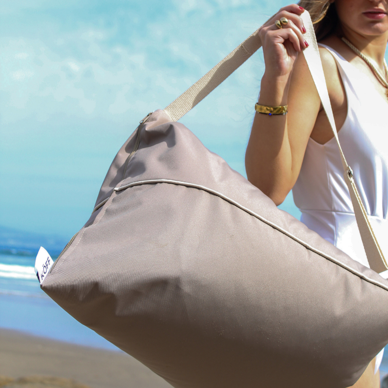 Respaldo de playa Triangular