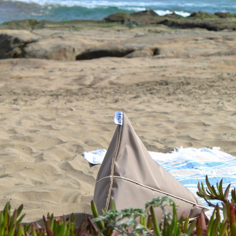 Respaldo de playa Triangular