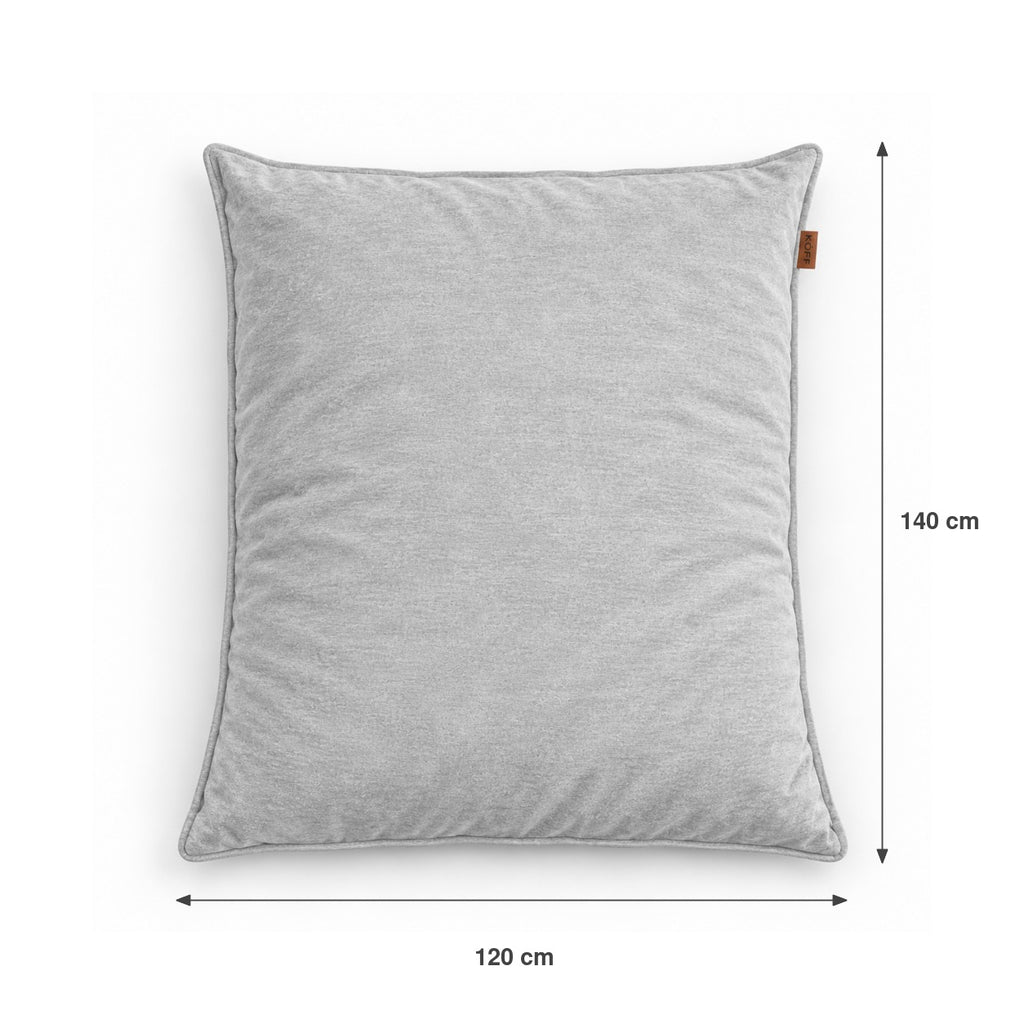 Gris Claro — Medidas del Cojín XL Köff: 140 × 120 cm