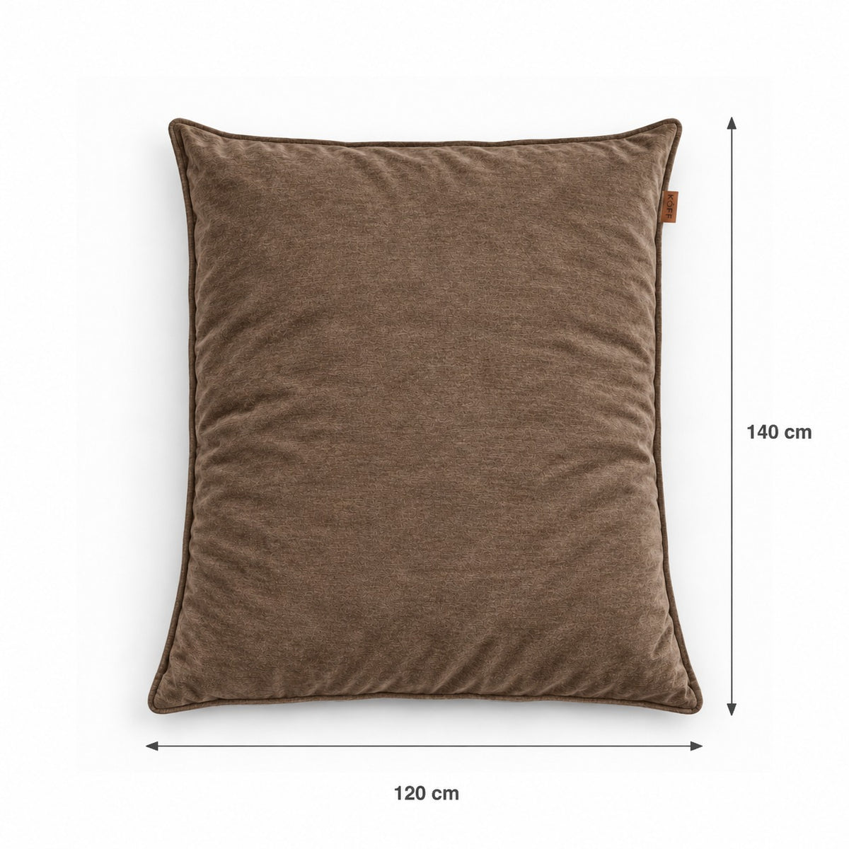 Tabaco — Medidas del Cojín XL Köff: 140 × 120 cm