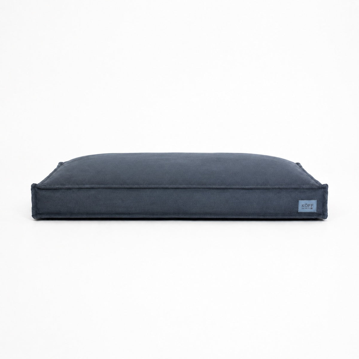 Talla L · 120 × 80 cm — Cama Köff Form Interior en azul, vista frontal