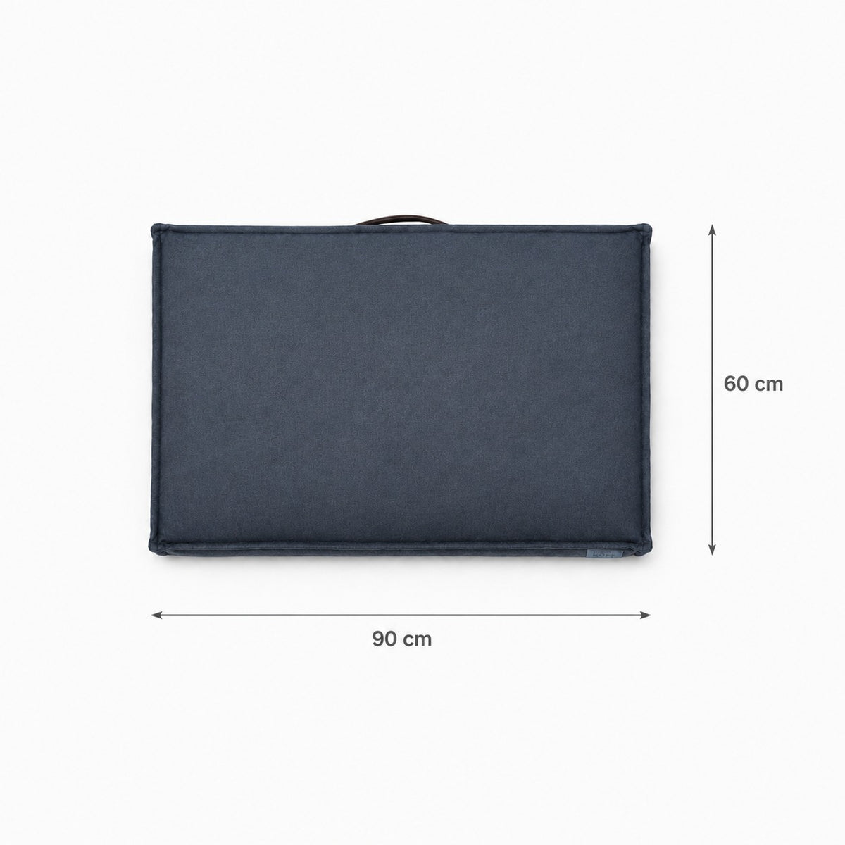 Talla M · 90 × 60 cm — medidas de la cama: 90 cm de ancho por 60 cm de fondo