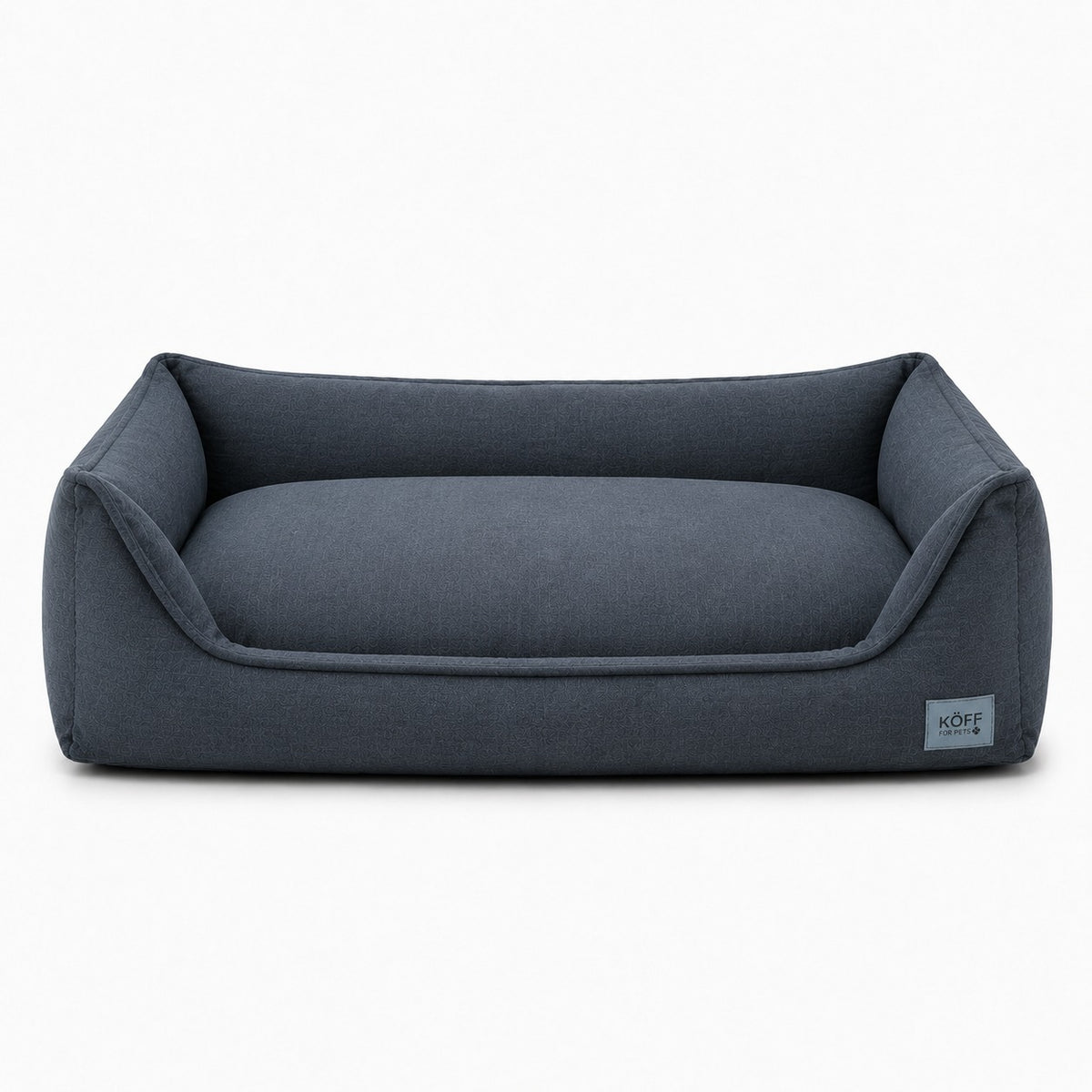 Talla L · 120 × 80 cm — Cama Köff Suite Clásica en azul noche, vista frontal