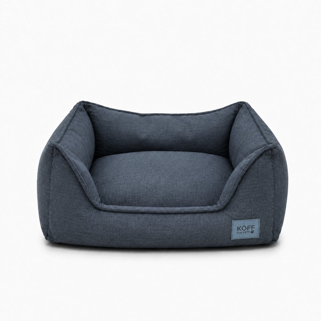 Talla S · 65 × 50 cm — Cama Köff Suite Clásica en azul noche, vista frontal