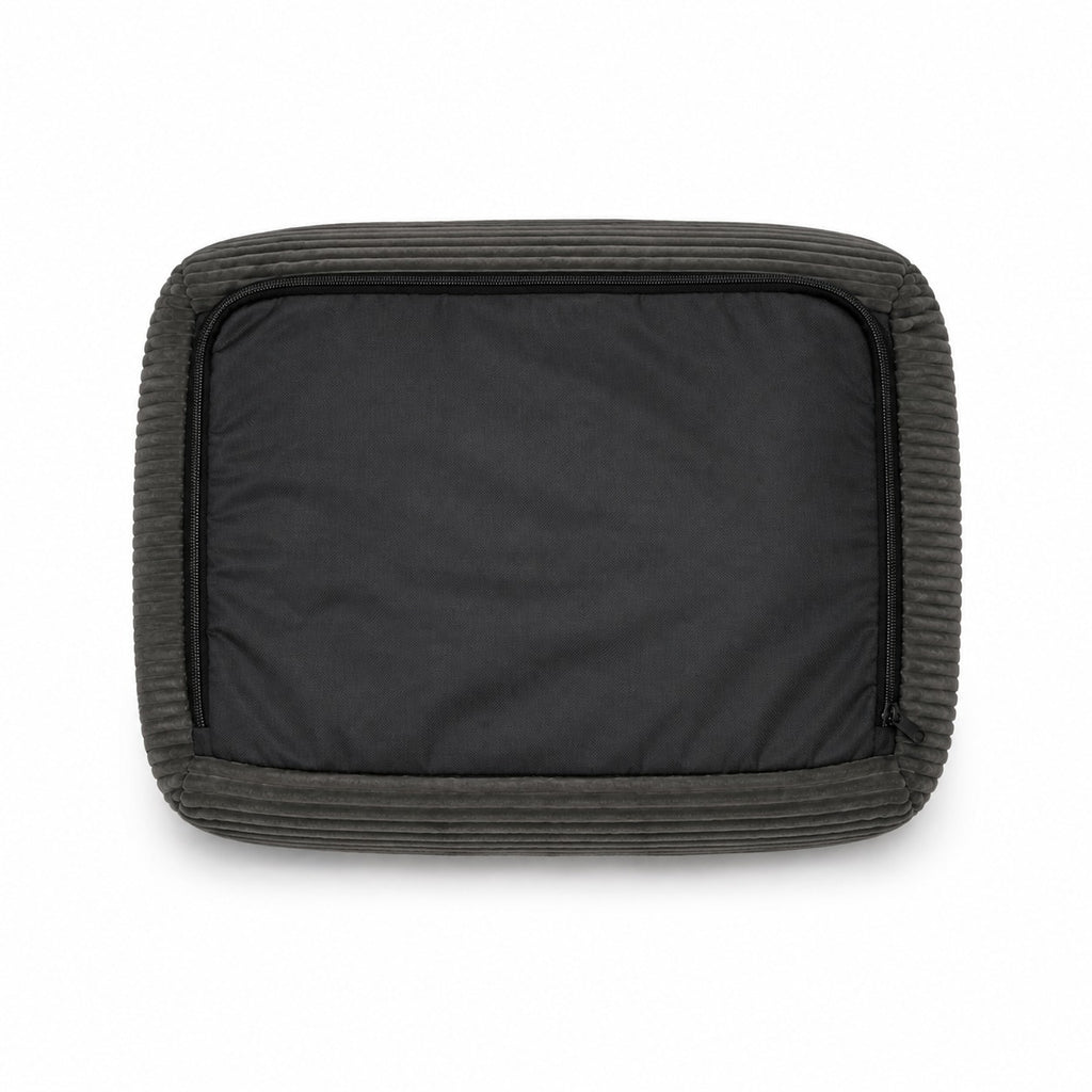 Talla S · 65 × 50 cm — base de la cama, con el cierre que permite retirar la funda