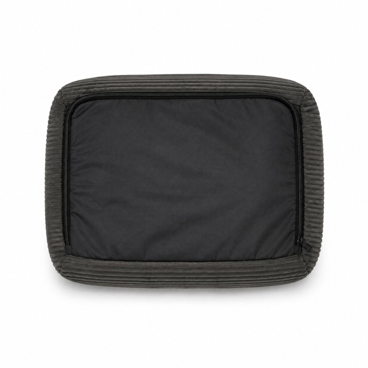 Talla S · 65 × 50 cm — base de la cama, con el cierre que permite retirar la funda